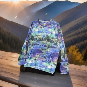 Reel Legends Keep It Cool Long Sleeve Athletic Shirt Size Large M6